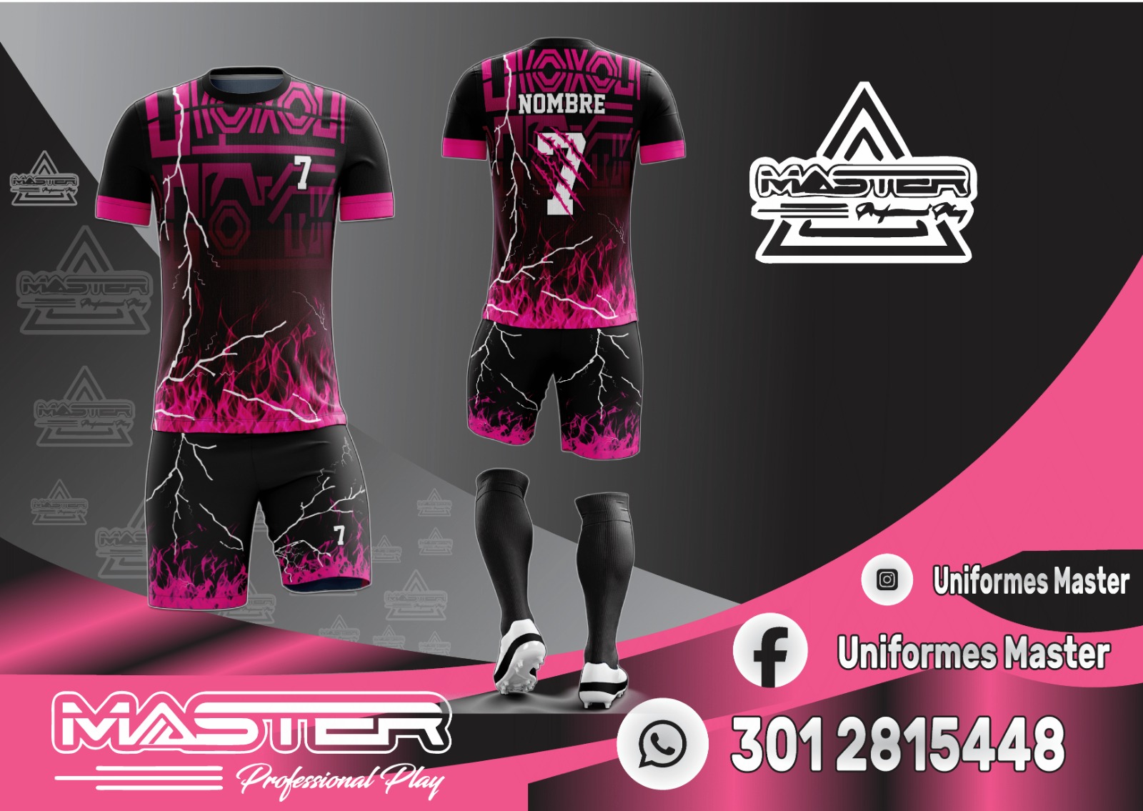 NEGRO FUCSIA PANTERA